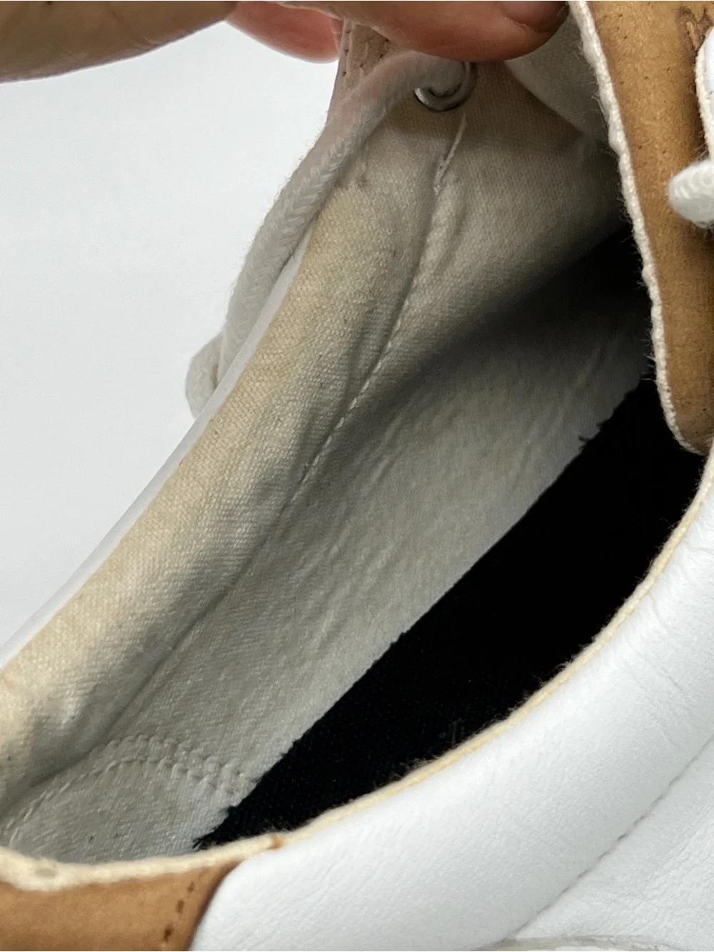 Sperry Top-Sider White Leather Lace-Up Sneakers Men's 11.5 M Casual Shoes